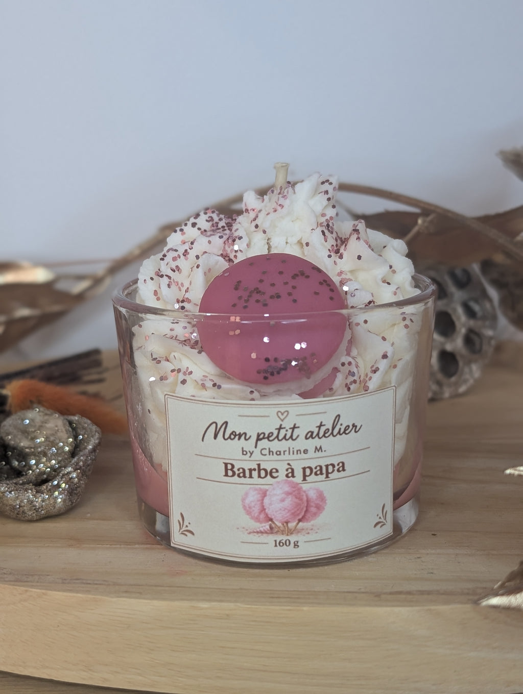 Bougie barbe à papa